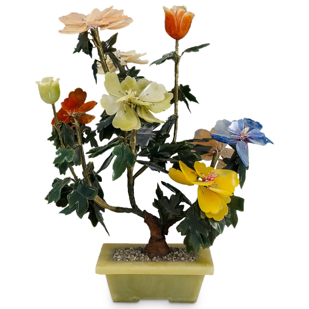 Chinese Jade And Gemstone Tree (1 of 7)
