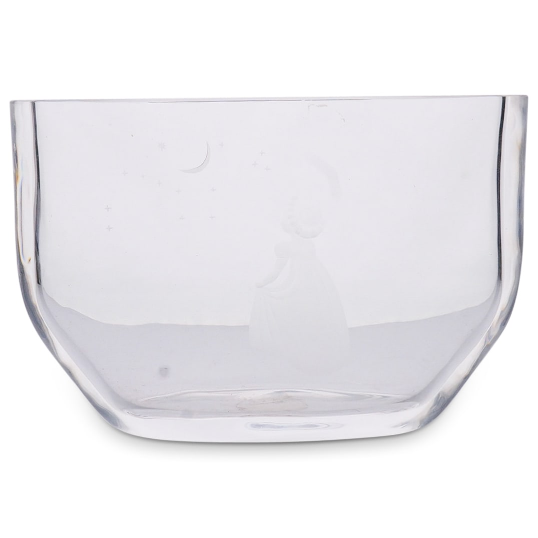 Orrefors Edvin Ohrstrom “Wish To The Moon?? Art Glass Crystal Vase (1 of 7)