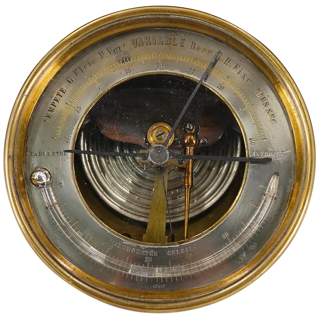 Antique French 'Dubois & Casse' Aneroid Barometer (1 of 11)