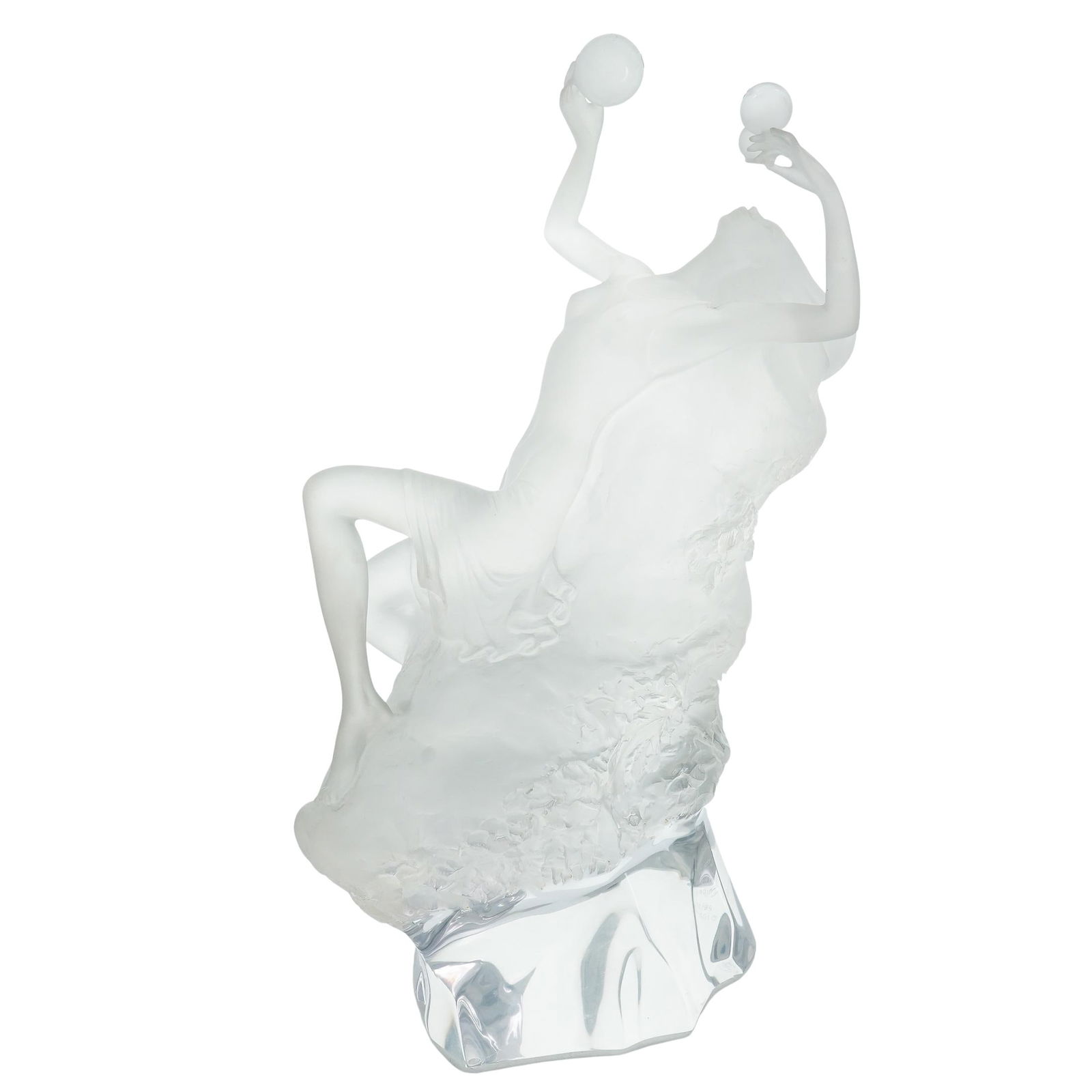 Misha Frid (Russian, b. 1938) Bubble Blower Lucite Statue (1 of 8)