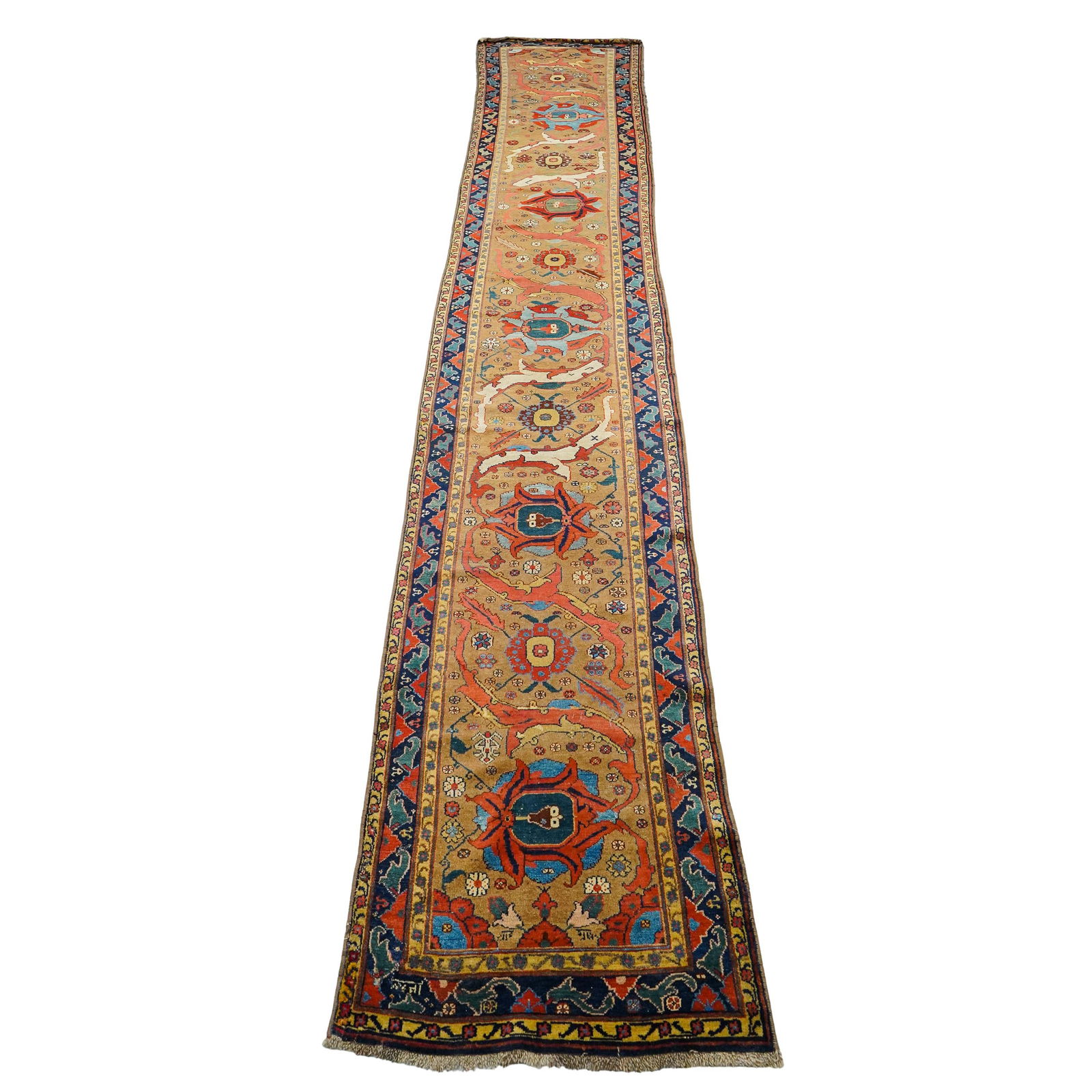 Ex Sotheby's Antique Kurdish Wool Runner Rug (1 of 6)
