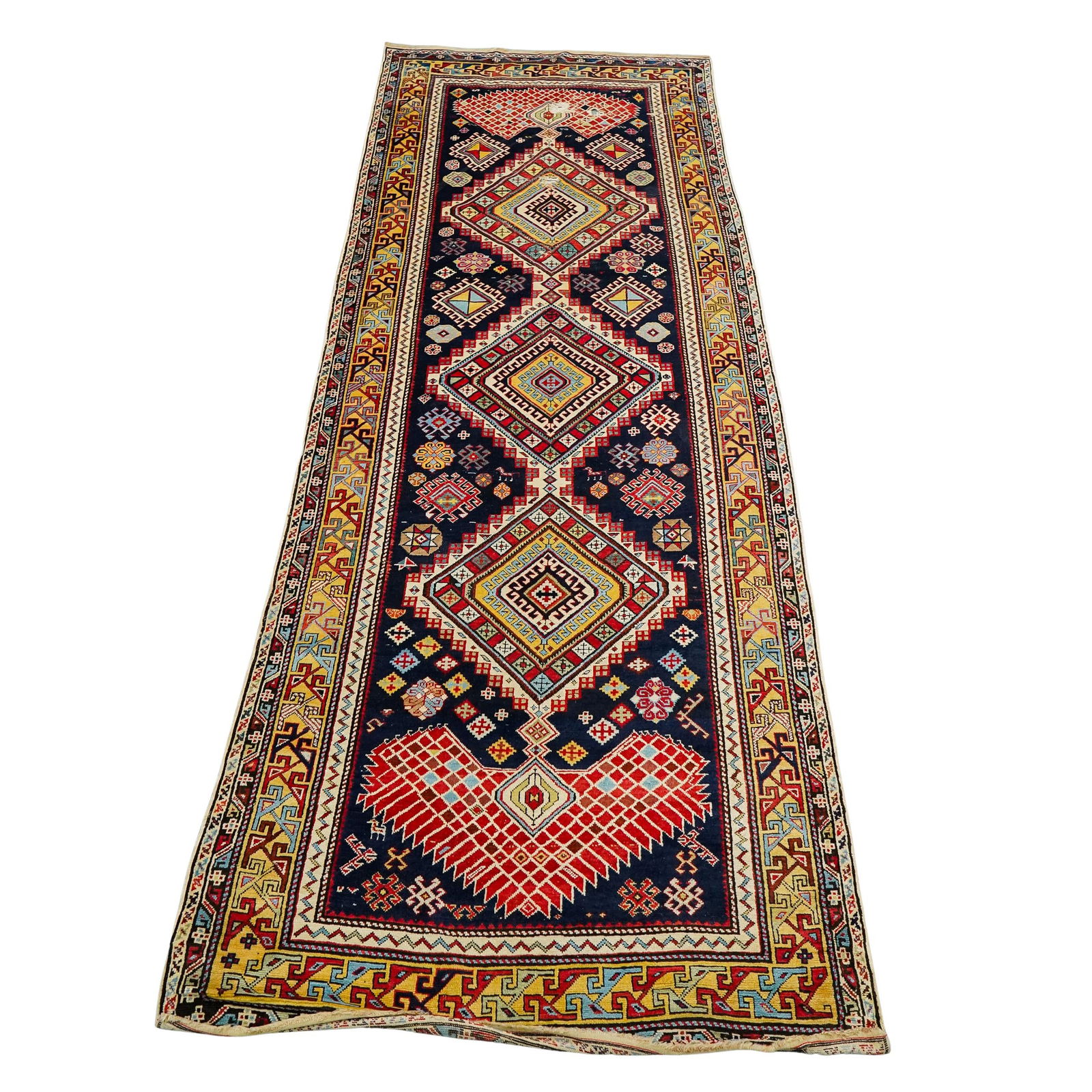 Antique Azerbaijani Shirvan Wool Medallion Rug (1 of 7)