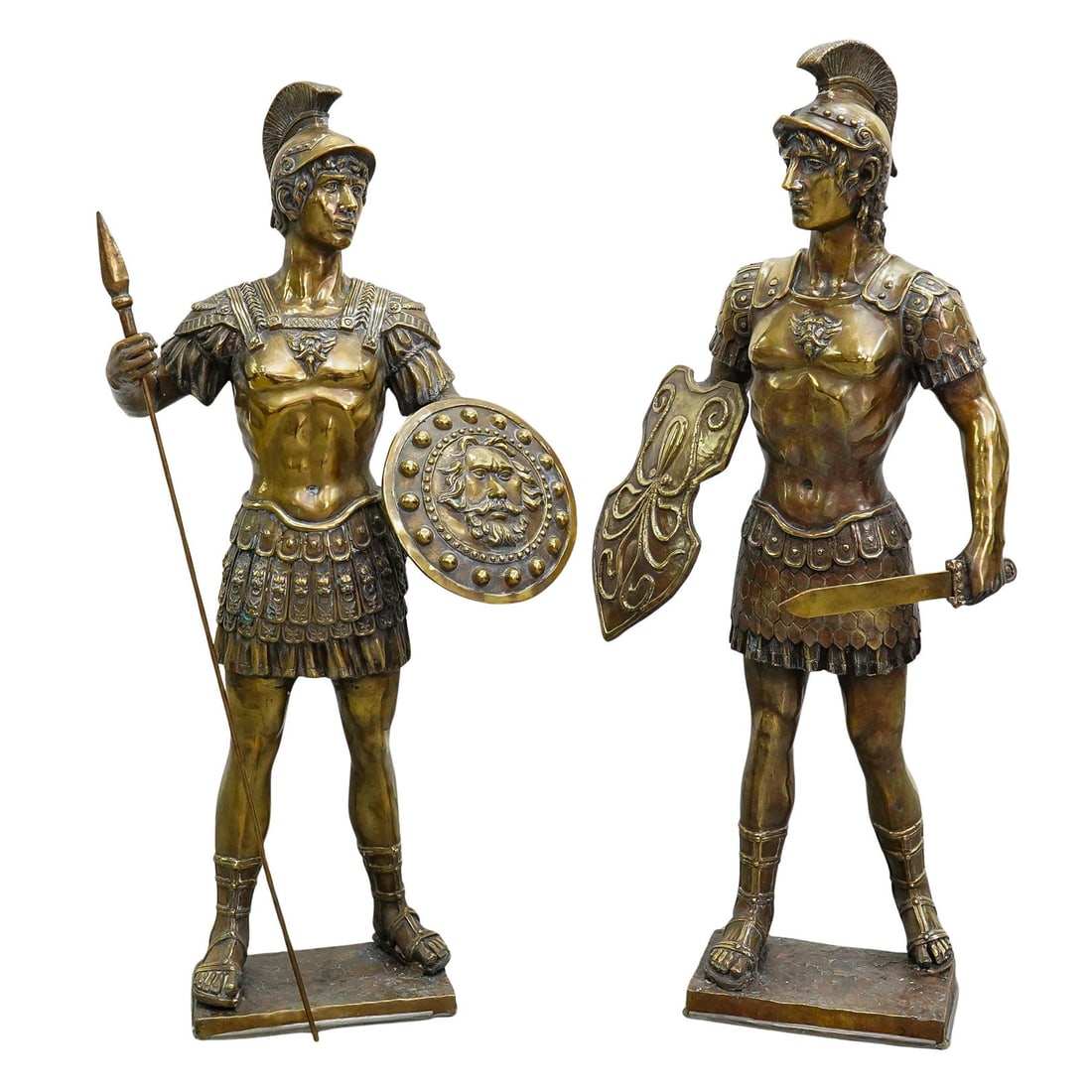 Pair Warrior Sculptures (1 of 11)