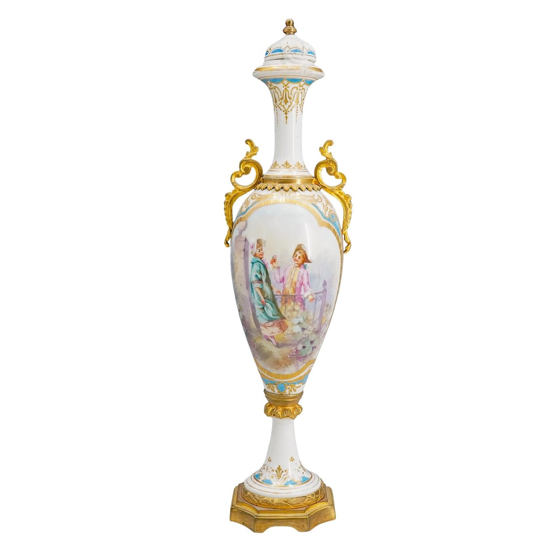 Antique Sevres Style Porcelain & Bronze Urn (1 of 6)