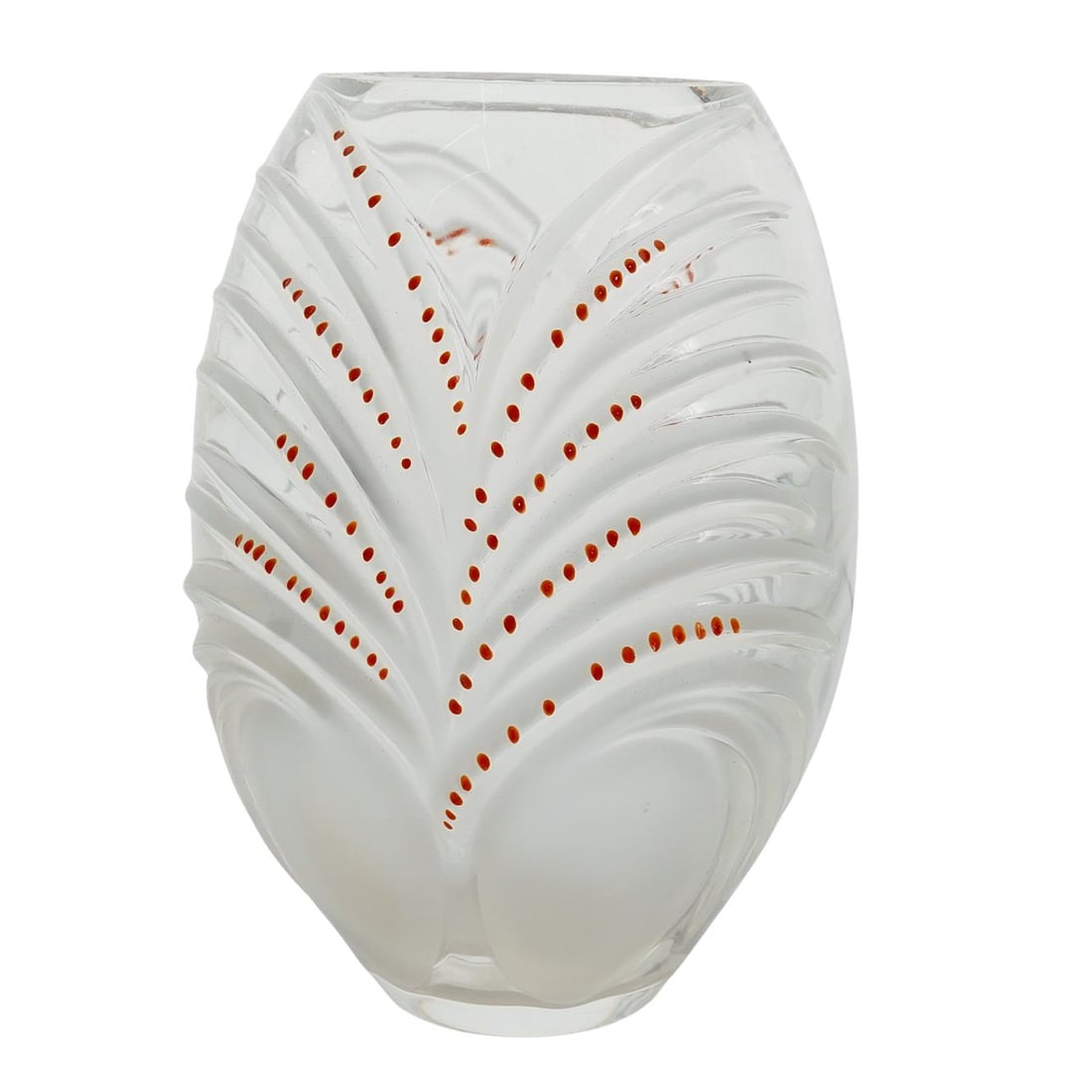 Lalique Crystal "Chamarel" Vase (1 of 5)