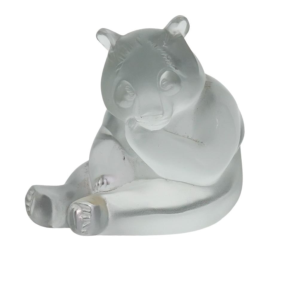 Lalique Crystal 'Panda' Figurine Paperweight (1 of 5)