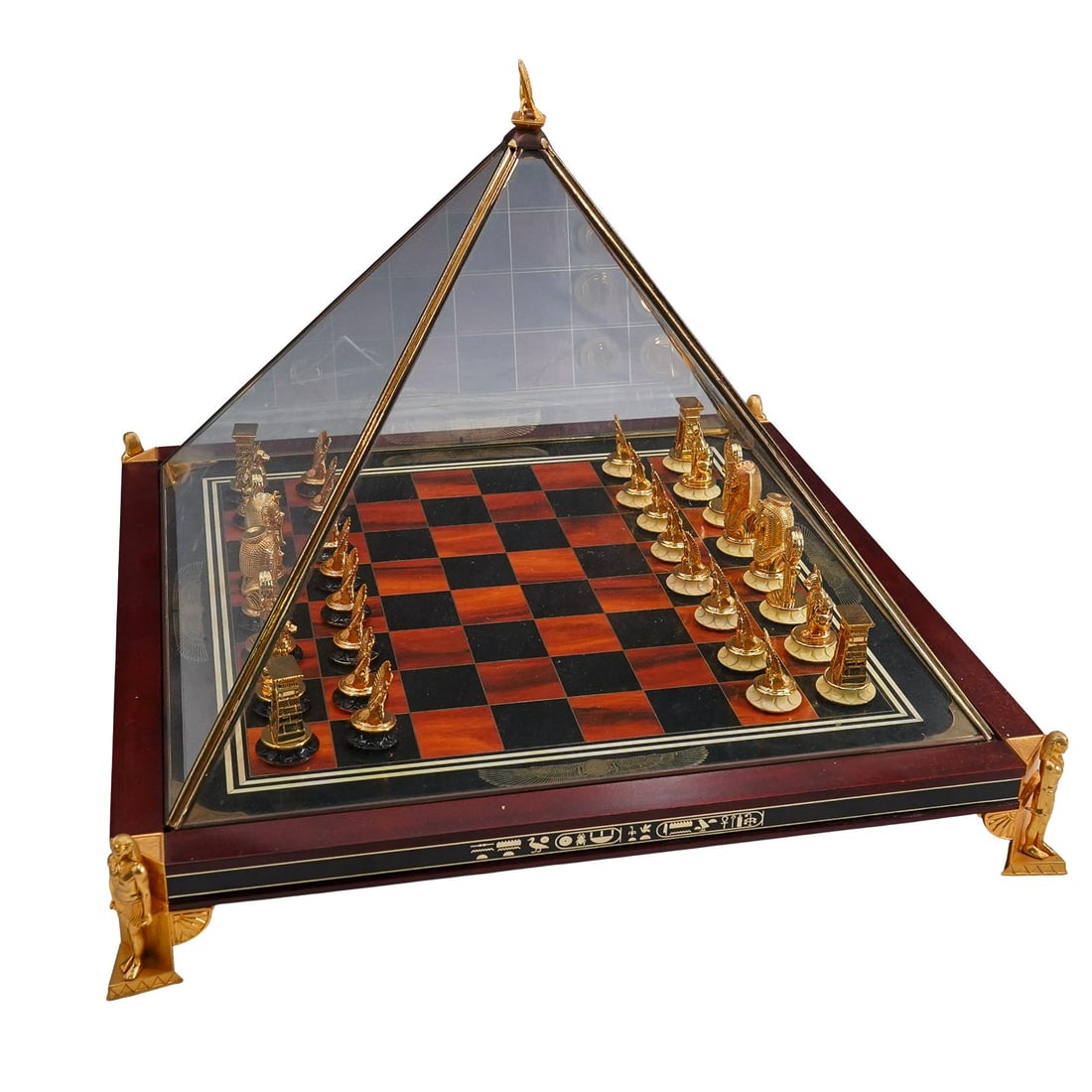 The Franklin Mint King Tutankhamun Egyptian Chess Set (1 of 9)