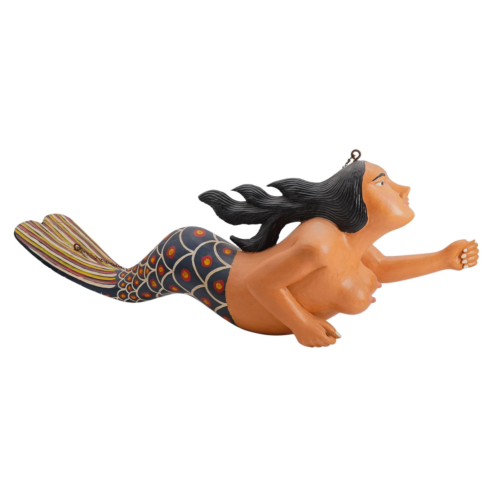 Large Carved Wood Mermaid Tavern Trade Sign (1 of 8)