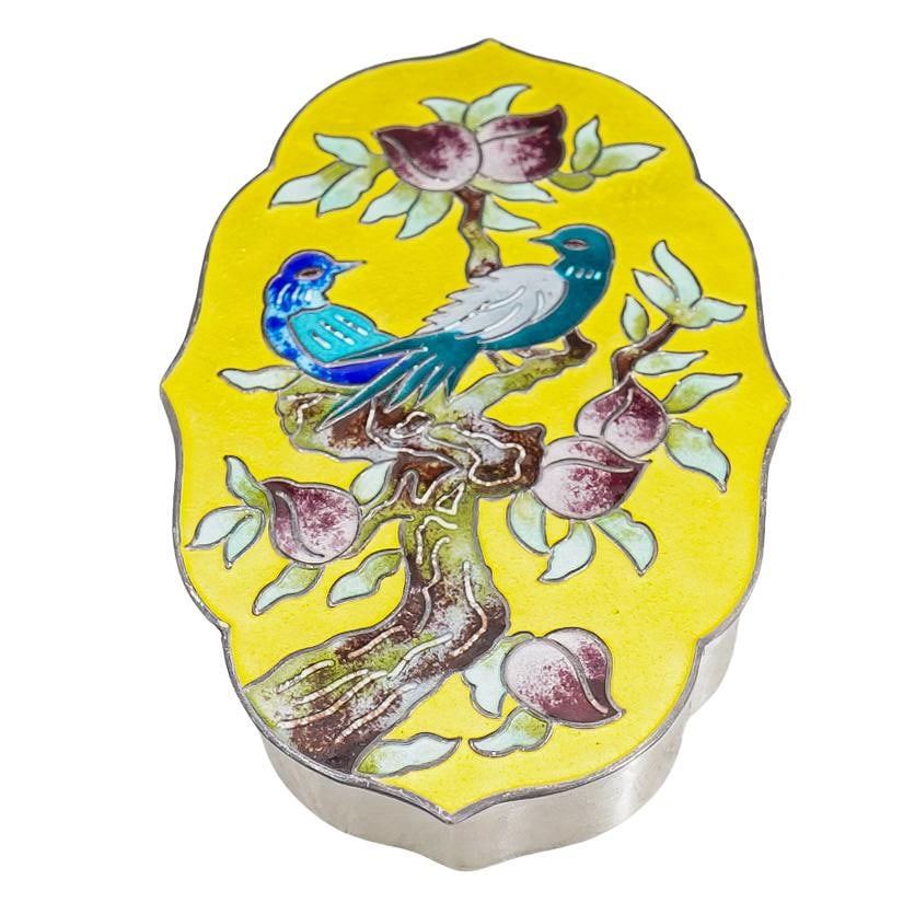 Antique Japanese Silver & Enamel Box (1 of 8)