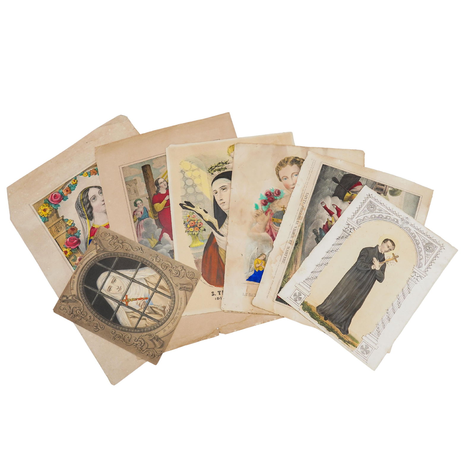 (8 Pc) Antique Religious Engravings (1 of 19)