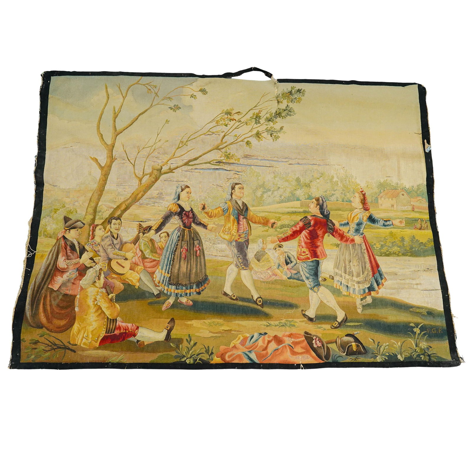 Antique French Textile Tapestry (1 of 6)