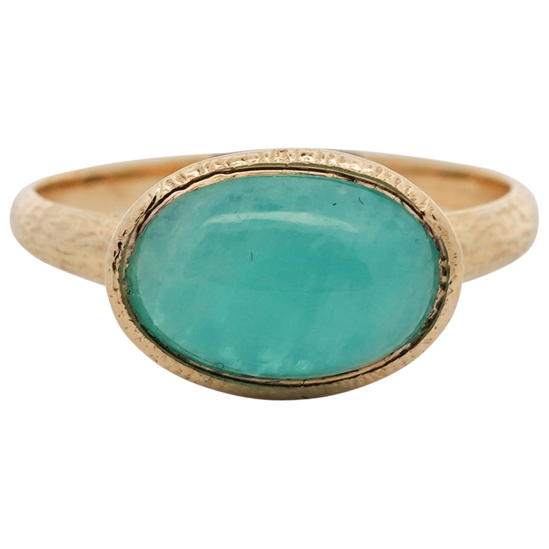 14K Gold Over Sterling W/ Amazonite Ring (1 of 5)