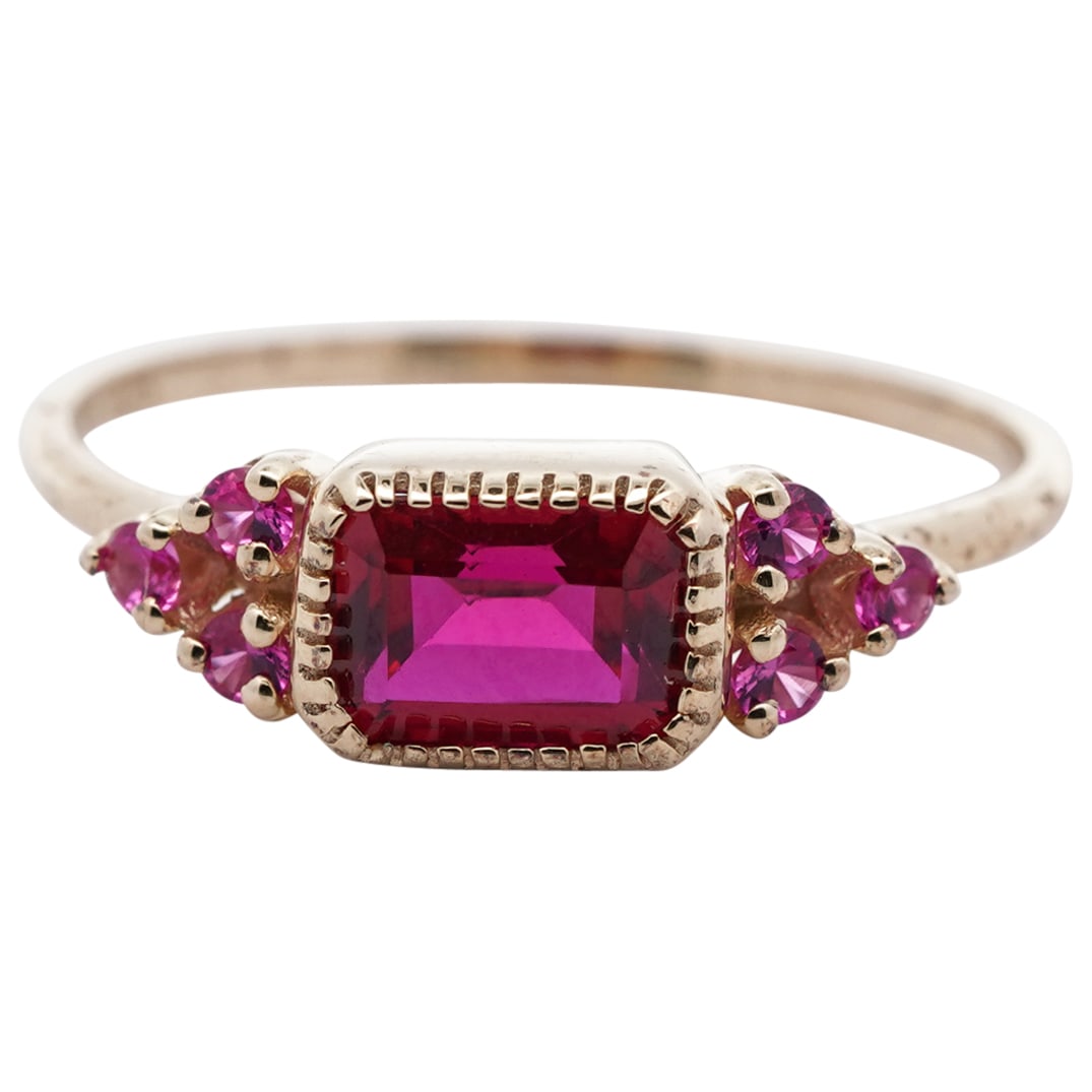 14K Gold Over Sterling Silver Ruby Ring (1 of 5)