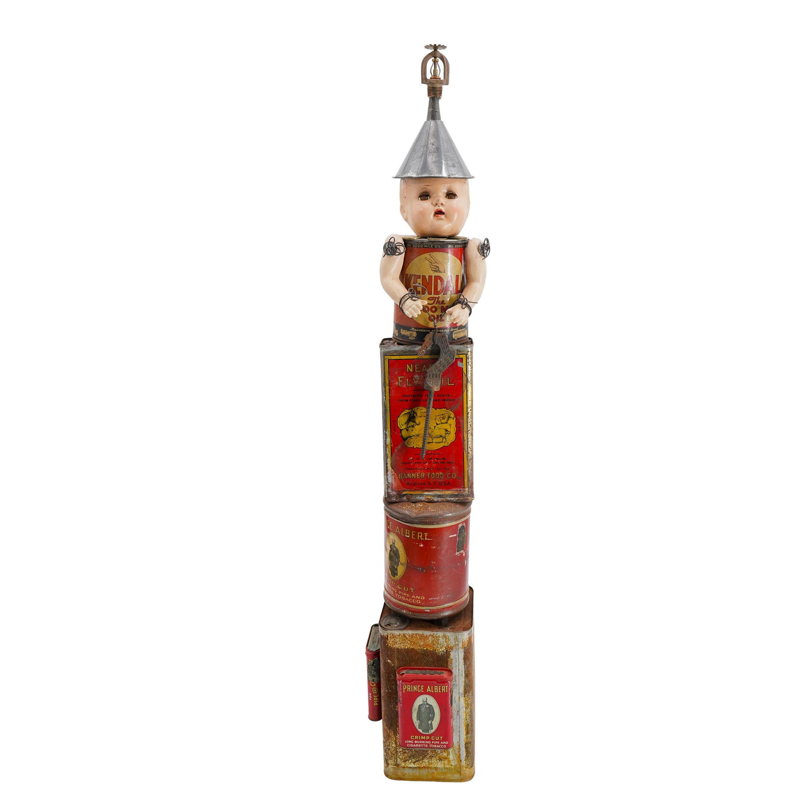 Tin Lizzy Folk Art Vintage Doll Assemblage Sculpture (1 of 4)