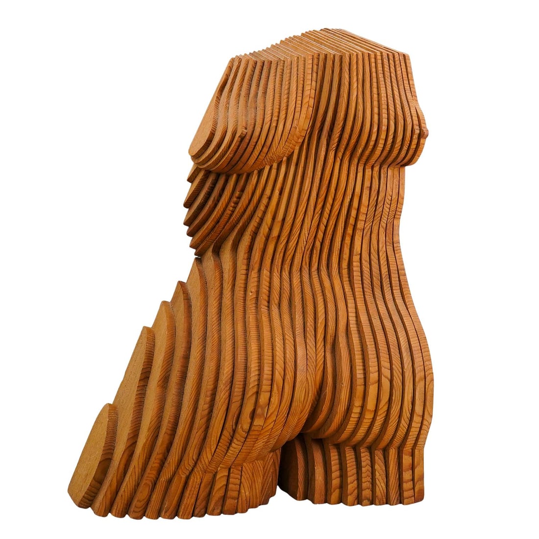 Unusual Wooden Female Torso Sculpture (1 of 6)