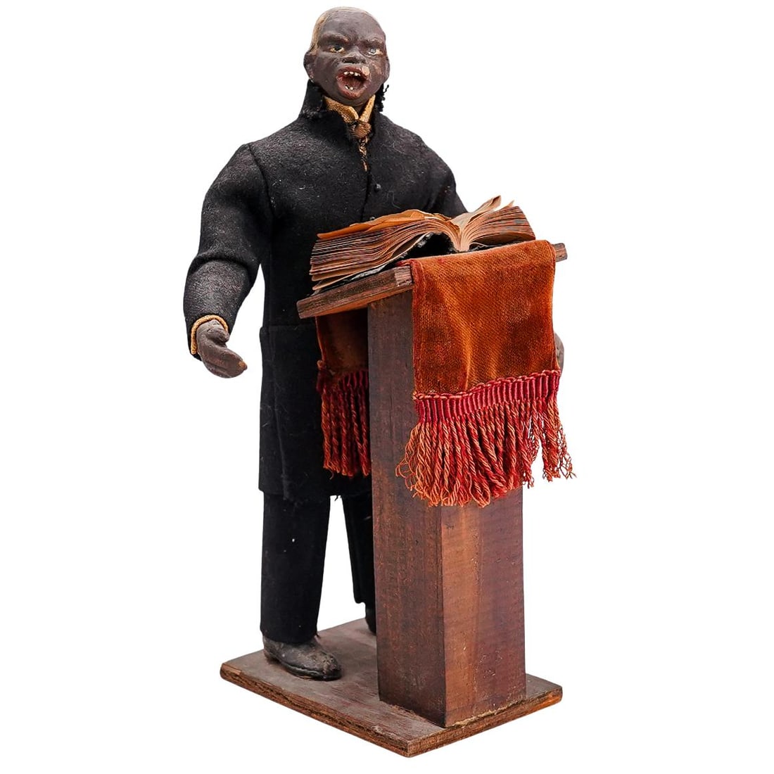 Black Americana "Preacher" Folk Art Doll (1 of 8)