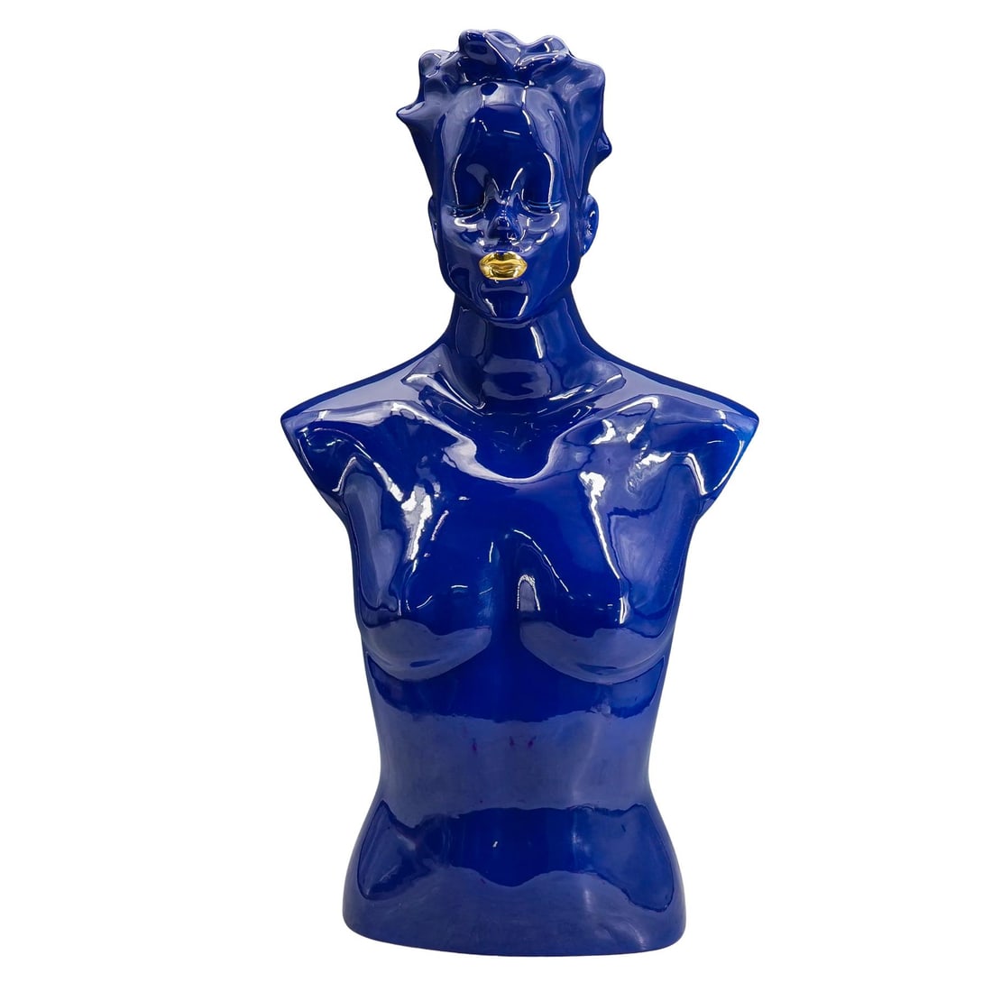 Salvatore Liistro "Manichino" Porcelain Bust: DESCRIPTION: Porcelain bust by Salvatore Liistro entitled "Manichino" depicting a woman. Signed at underside. CIRCA: Late 20th - early 21st century ORIGIN: Italian DIMENSIONS: H: 27.25" W: 15" Depth: 