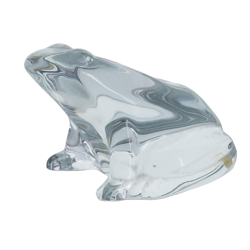 Baccarat Crystal "Frog" Figurine Paperweight (1 of 6)