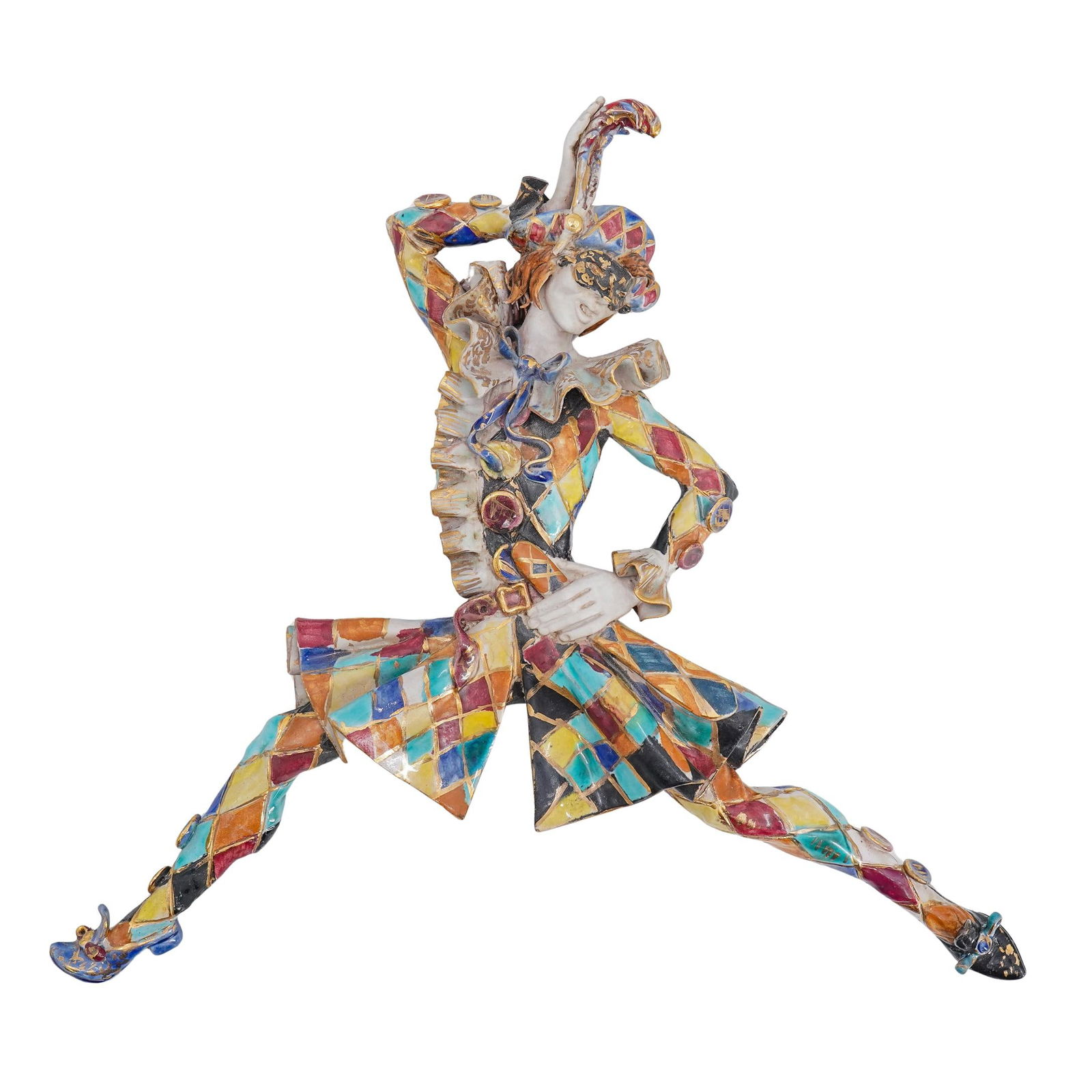 Signed E. Pattarino Italian Mid Century Terracotta Wall Figure (1 of 6)