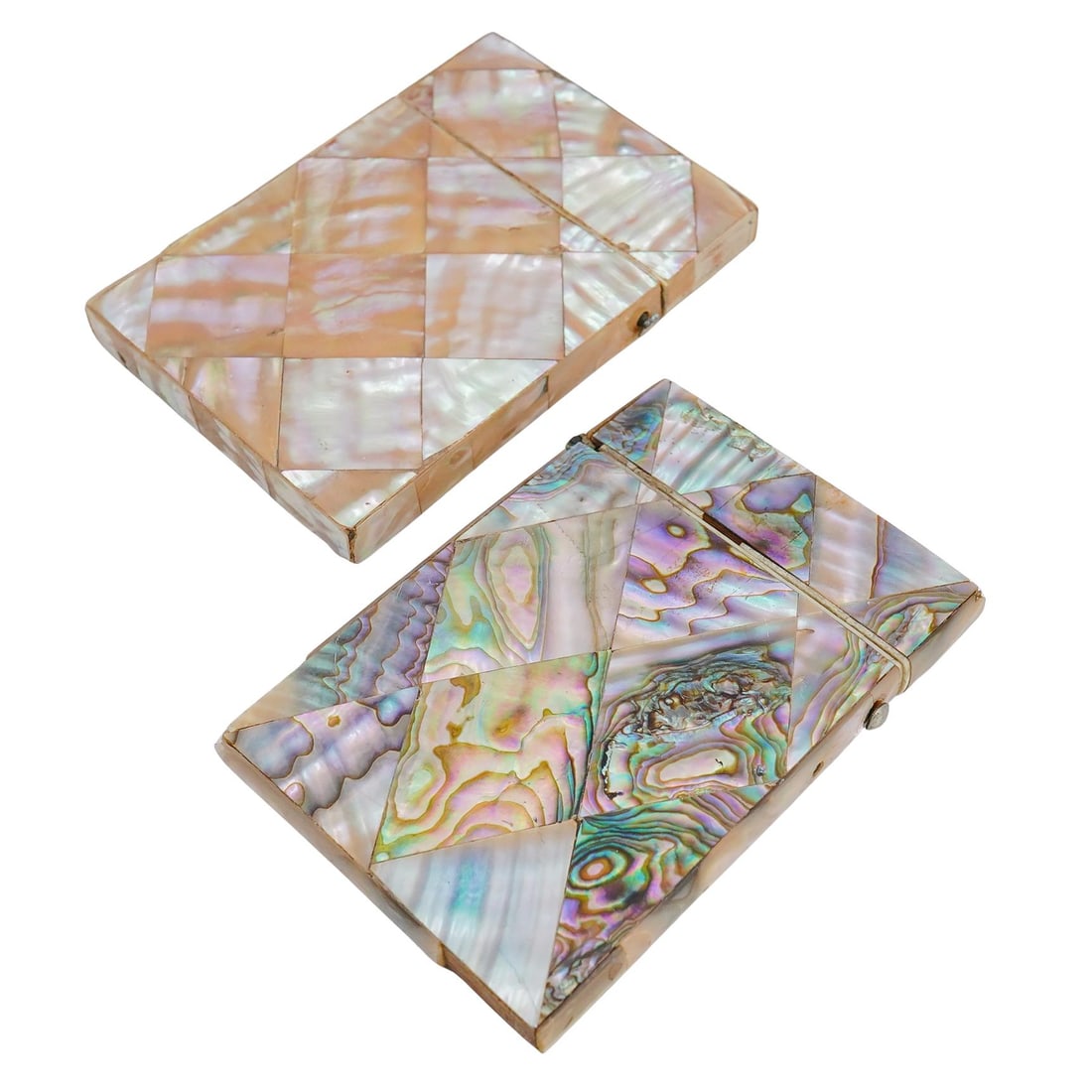 (2 Pc) Victorian Abalone & MOP Card Case (1 of 8)