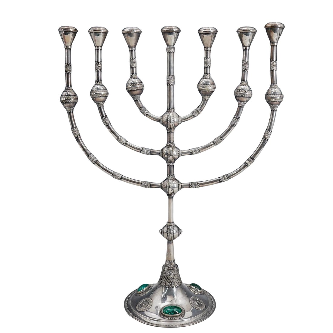 Sterling Silver Large Judaica Israeli Menorah (1 of 6)