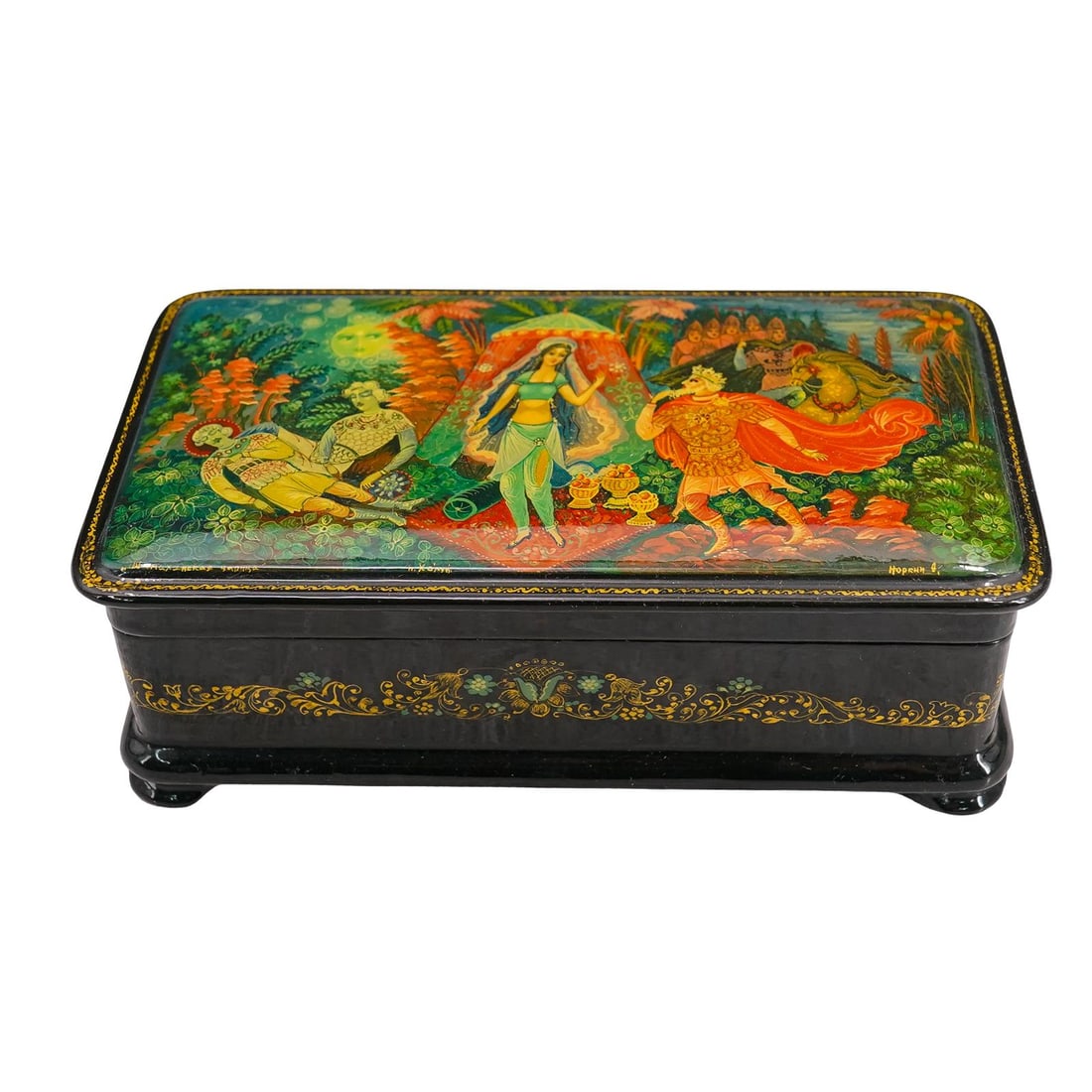 Russian Lacquered Box - Norkin A. (1 of 10)