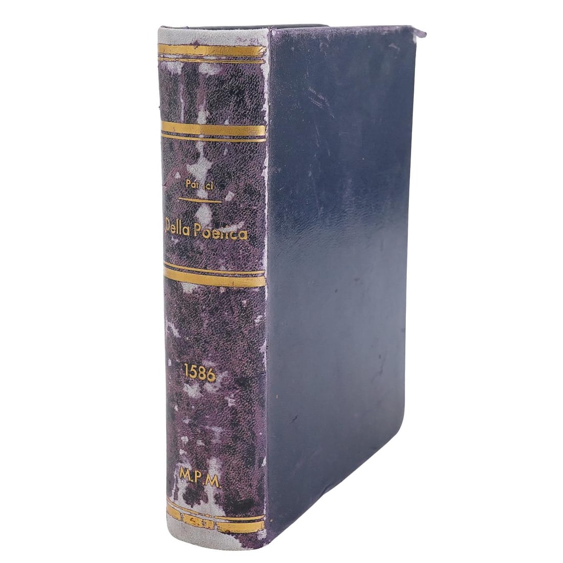 Italian Antique Della Poetica by Francesco Patrici Book: DESCRIPTION: Italian Della Poetica Book, including "La Deca Istoriale" and "La Deca Disputata" by Francesco Patrici. The text deals with the poetics of Francesco Patrici. The book offers 'La Deca Isto