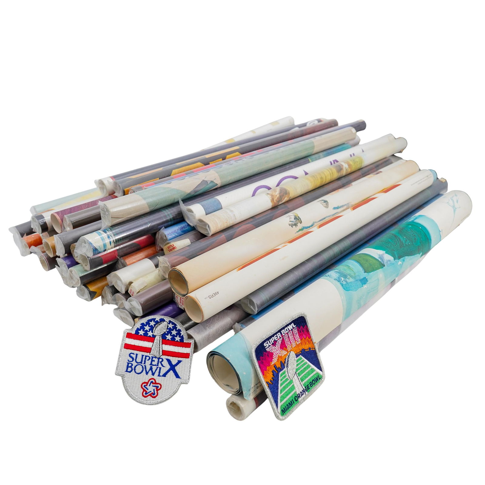 (54 Pc) 1970s BARETLL NFL Offset Litho Posters (1 of 11)