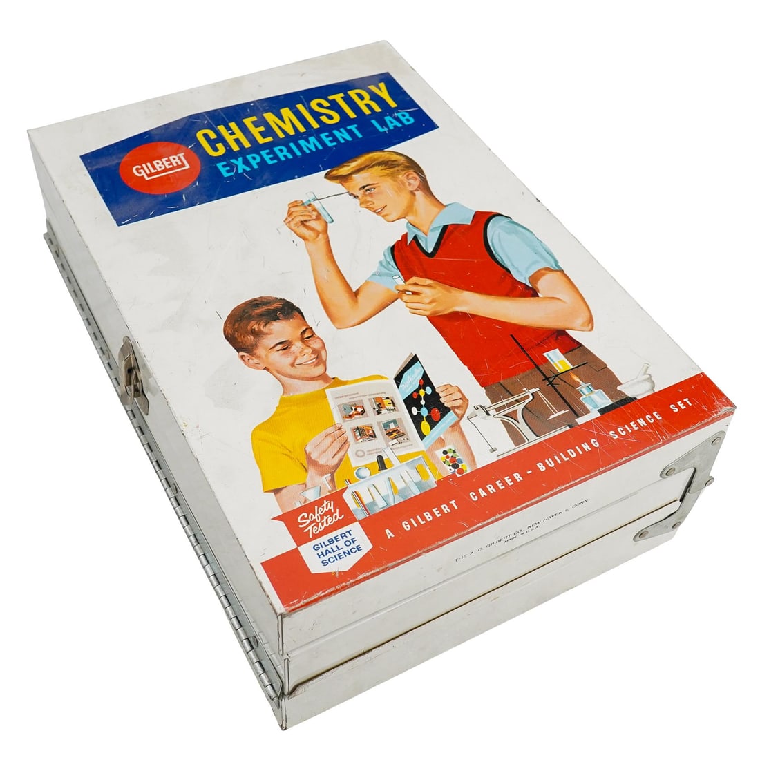 (2 Pc) Gilbert Chemistry Experiment Lab & Erector Conveyor Set Toys (1 of 20)