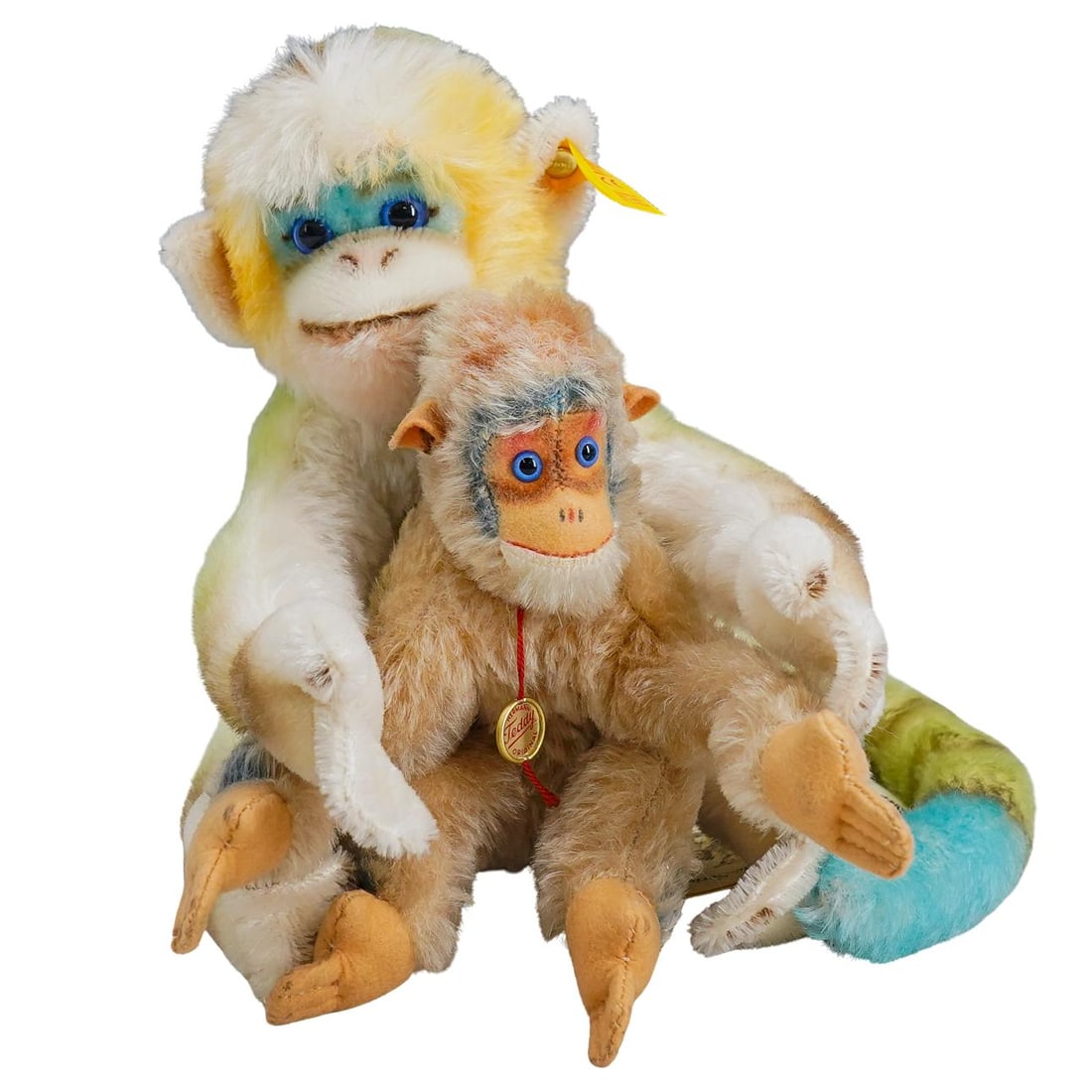 (2 Pc) Vintage Steiff & Hermann Teddy Monkeys (1 of 8)