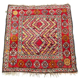 19th Century Caucasian Azerbaijani Quba Zigzag Wool Rug