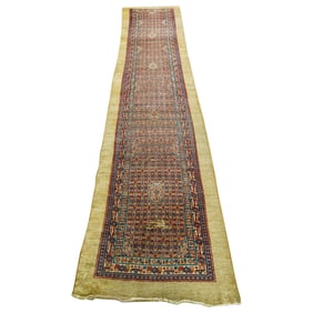 Antique Serab Wool Corridor Rug