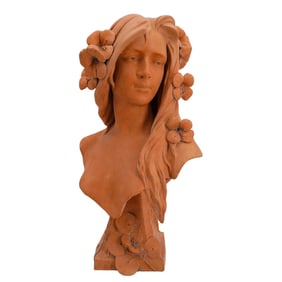 George Coudray (French, 1863) Large Terracotta Bust
