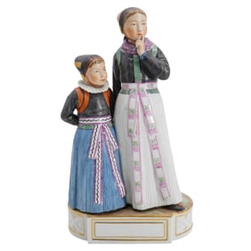 Royal Copenhagen "National Costume" Porcelain Figural Group