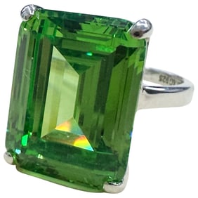 Tiffany & Co. Cocktail Green Quartz Ring