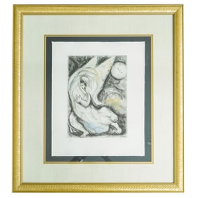 Marc Chagall (Russian/French, 1897-1985) Signed Colored Etching