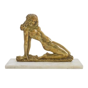 Art Nouveau Bronze Nude