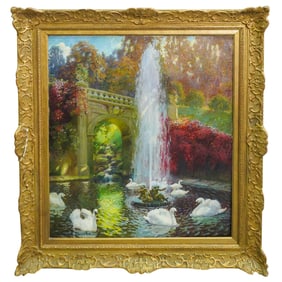 E. Joseph Fontaine (American, 1929-2004) Oil on Canvas