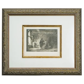 Rembrandt Van Rijn (Dutch, 1606–1669) "Reconciliation Of David & Absalom" Lithograph