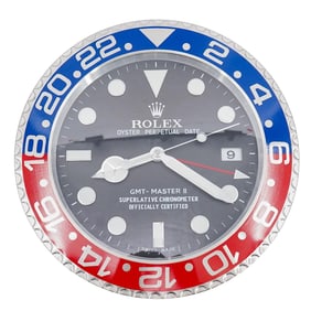 Rolex Style "Pepsi" Wall Clock
