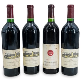 (4 Pc) Robert Mondavi Winery Cabernet Red Wine Bottles