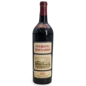 1973 Sterling Vineyards Merlot Red Wine Bottle