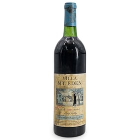 1980 Villa Mt. Eden Napa Valley Reserve Cabernet Sauvignon Wine Bottle