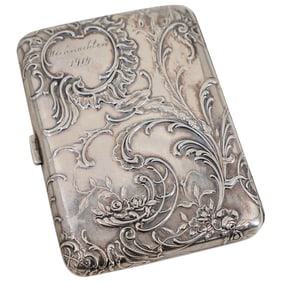 Antique German 800 Silver Cigarette Case