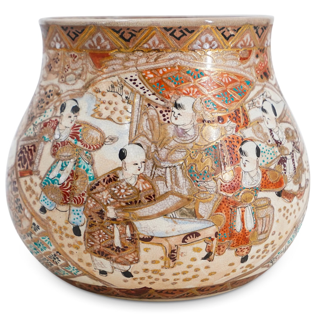 Antique Japanese Satsuma Vase (1 of 6)