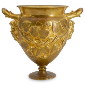 Ferdinand Levillain (French, 1837-1905) Gilt Bronze Vase