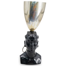 Mid Century Geo L. Trevino Nubian Bust Lamp