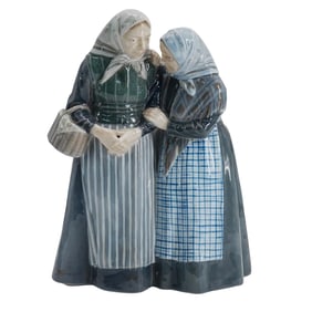 Large Royal Copenhagen "The Gossips" Porcelain Figure