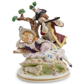 German Scheibe-Alsbach Porcelain Group Figurine