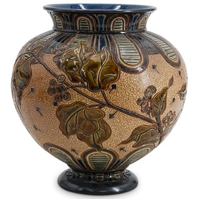 Antique Doulton Lambeth Stoneware Vase